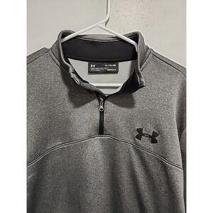 Under Armour 1/4‎ Zip Pullover MENS XL Loose  Cold Gear Gray Activewear